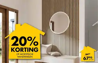 Bouwhof Akoestische wandpanelen per pak aanbieding