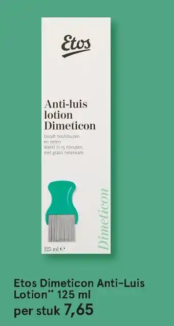 Etos Dimeticon Anti-Luis Lotion 125 ml aanbieding