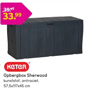 Leen Bakker Keter Opbergbox Sherwood 57.5*117*45 cm aanbieding