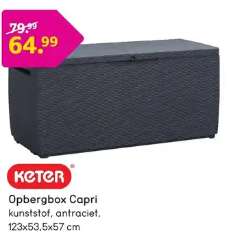 Leen Bakker Keter Opbergbox Capri 123*53.5*57 cm aanbieding