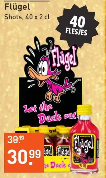 Albert Heijn Flügel Shots, 40 x 2 cl aanbieding