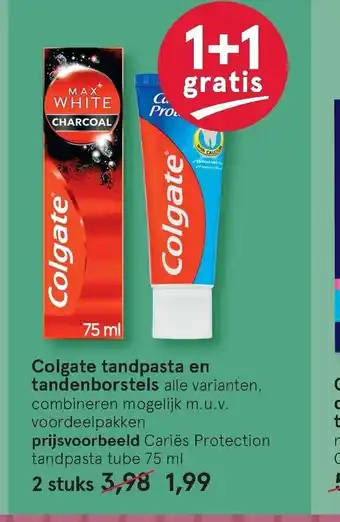 Etos Colgate Tandpasta en Tandenborstels 2 stuks aanbieding