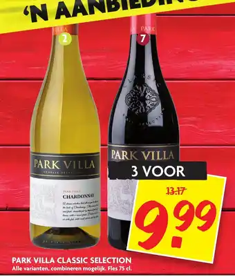 Dekamarkt Park Villa Classic Selection wijn 3*750ml aanbieding