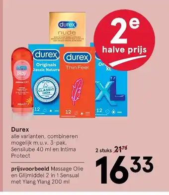 Etos Durex 2 stuks aanbieding