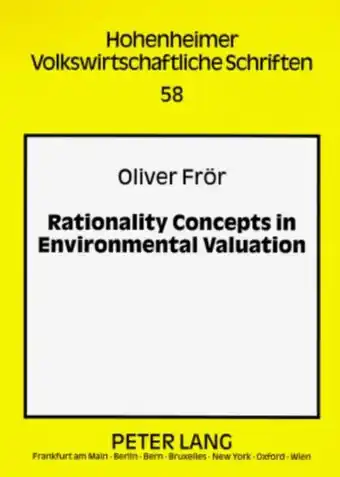 Bol.com Rationality Concepts in Environmental Valuation aanbieding