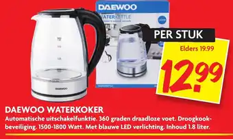 Dekamarkt Daewoo Waterkoker 1.8L aanbieding