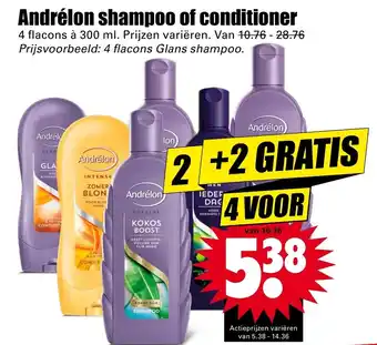 Dirk Andrelon shampoo of conditioner aanbieding