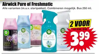 Dirk Airwick pure of freshmatic 250 ml aanbieding