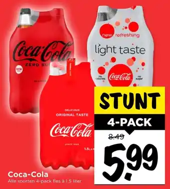 Vomar Voordeelmarkt Coca-Cola 4*1.5L aanbieding