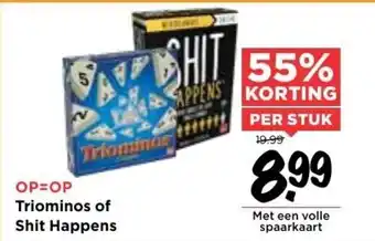 Vomar Voordeelmarkt Goliath Triominos of Shit Happens aanbieding