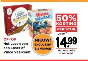 Vomar Voordeelmarkt Goliath Het leven van een Loser of Vince Veervraat aanbieding