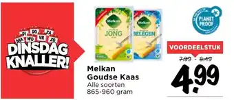 Vomar Voordeelmarkt Melkan Goudse kaas 865-960g aanbieding