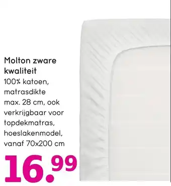 Leen Bakker Molton zware kwaliteit 70*200 cm aanbieding