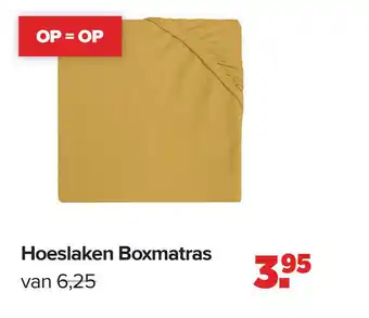 Baby-Dump Hoeslaken Boxmatras aanbieding