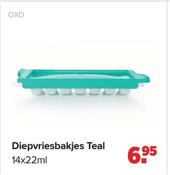 Baby-Dump Diepvriesbakjes Teal 14 x 22ml aanbieding