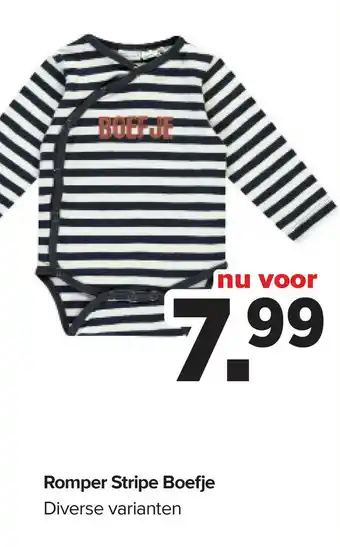 Baby-Dump Romper Stripe Boefje aanbieding