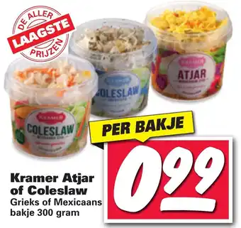 Nettorama Kramer Atjar of Coleslaw 300g aanbieding