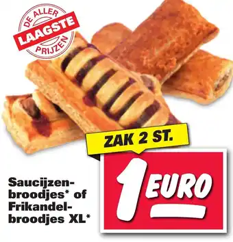 Nettorama Saucijzen-broodjes of Frikandel-broodjes XL aanbieding