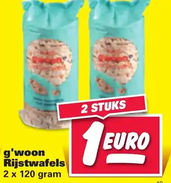 Nettorama G'woon rijstwafels 2x120g aanbieding