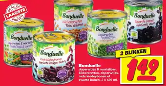 Nettorama Bonduelle 2x425ml aanbieding