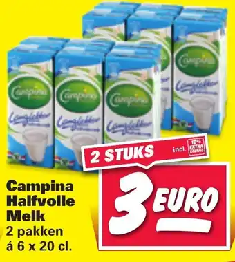 Nettorama Campina halfvolle aanbieding