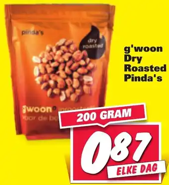 Nettorama G'woon dry roasted pinda's 200g aanbieding