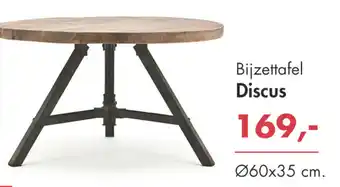 Kruit & Kramer Bijzettafel discus aanbieding