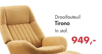 Kruit & Kramer Draaifauteuil tirona aanbieding