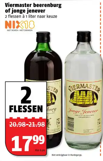 Poiesz Wiermaster beerenburg of jonge jenever aanbieding