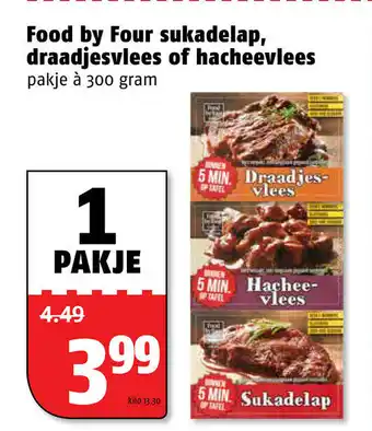 Poiesz food by your sukadelap draadjesvlees of hacheevlees 300g aanbieding