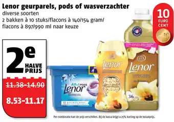 Poiesz Lenor geurparels, pods of wasverzachter aanbieding