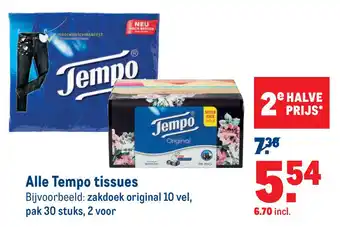 Makro Alle Tempo tissues pak 39 stuks aanbieding