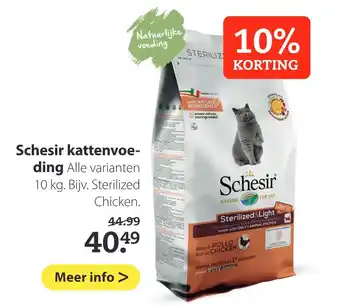 Pets Place Schesir kattenvoeding 10kg aanbieding