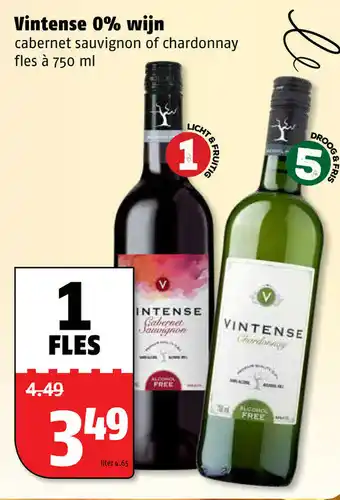 Poiesz Vintense 0% wijn 750ml aanbieding