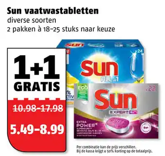 Poiesz Sun vaatwastebletten aanbieding