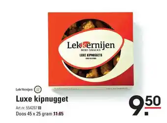 Sligro Luxe Kipnugget 25g aanbieding