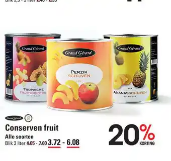 Sligro Conserven Fruit 20% Korting aanbieding