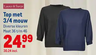 Makro Top met 3/4 mouw aanbieding