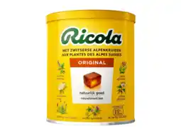 De Online Drogist Ricola Kruidenpastilles Original Blikje aanbieding