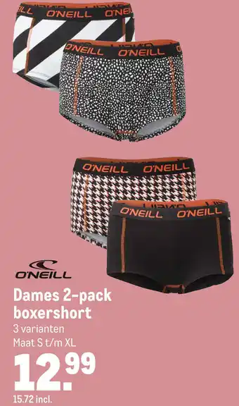 Makro Dames 2-pack boxershort aanbieding