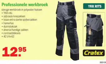 Van Cranenbroek Professionele werkbroek aanbieding