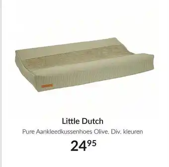 Babypark Little Dutch Pure Aankleedkussenhoes Olive aanbieding