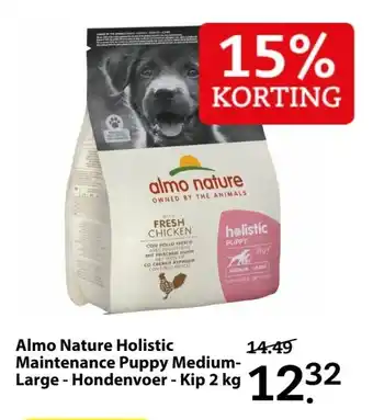 Boerenbond Almo Nature Holistic Maintenance Puppy Medium- Large - Hondenvoer - Kip 2kg aanbieding