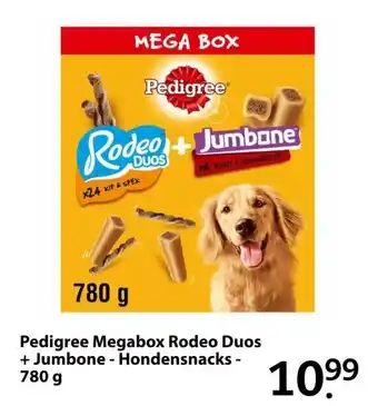 Boerenbond Pedigree Megabox Rodeo Duos + Jumbone - Hondensnacks - 780g aanbieding