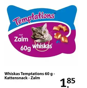 Pets Place Whiskas Temptations 60g aanbieding