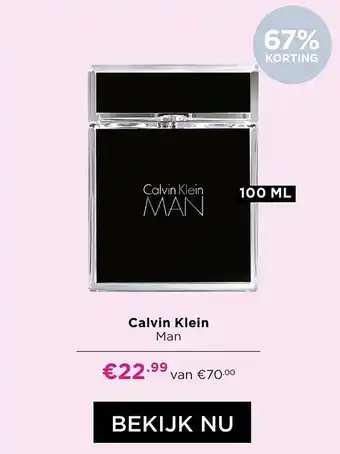 ICI Paris XL Calvin Klein Man 67% Korting 100ml aanbieding