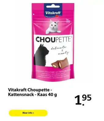 Boerenbond Vitakraft Choupette - Kattensnack - Kaas 40g aanbieding