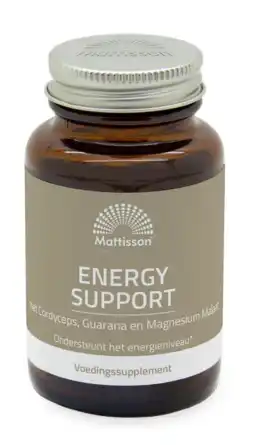 De Online Drogist Mattisson HealthStyle Energy Support Capsules 60CP aanbieding