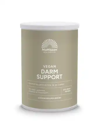 De Online Drogist Mattisson HealthStyle Darm Support Poeder 275GR aanbieding