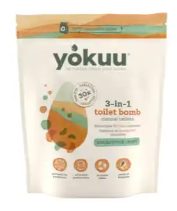 De Online Drogist Yokuu 3-in-1 Toilet Bom Eucalyptus & Munt 30ST aanbieding